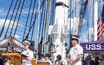 U.S. Marine Poolees Swear In Aboard USS Constitution