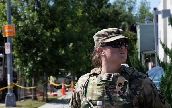 JTF-DC South Carolina National Guard Eastern Market presence patrol