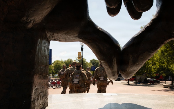 JTF-DC South Carolina National Guard Eastern Market presence patrol