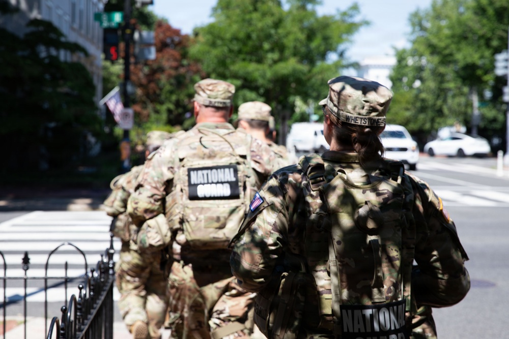 JTF-DC South Carolina National Guard Eastern Market presence patrol