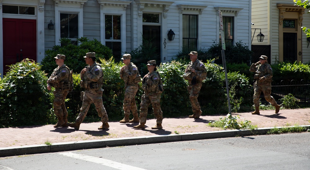 JTF-DC South Carolina National Guard Eastern Market presence patrol