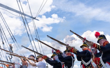 U.S. Marine Poolees Swear In Aboard USS Constitution