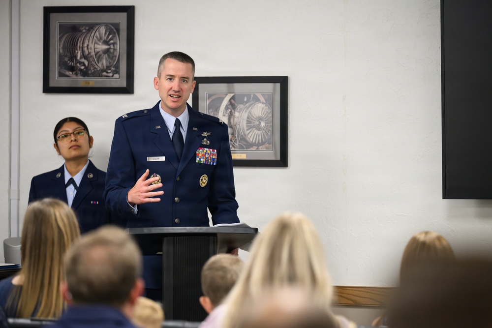 Maj. Caleb Mild, Commander, Air Force Lifecycle Management Center, Det. 11.