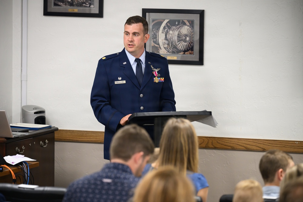 Maj. Caleb Mild, Commander, Air Force Lifecycle Management Center, Det. 11.