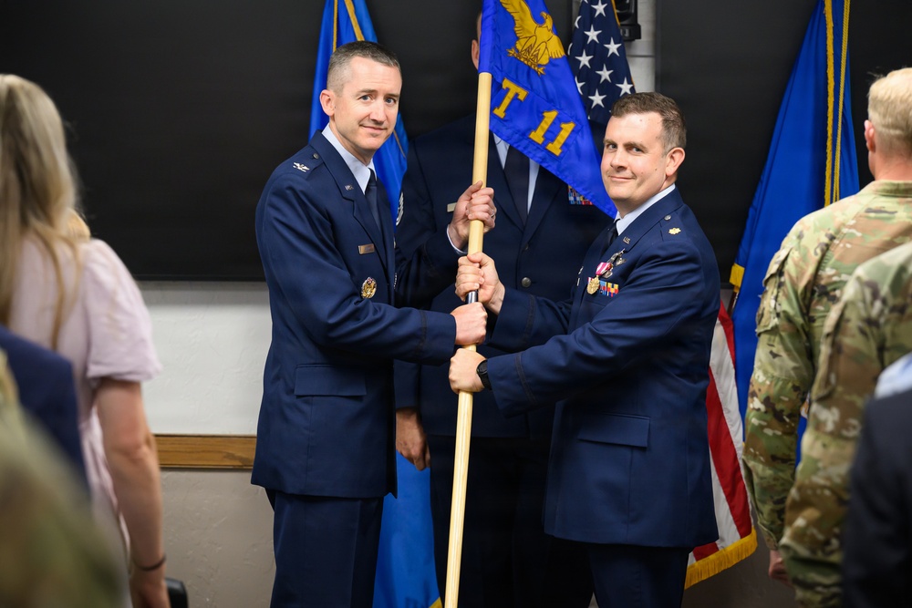 Maj. Caleb Mild, Commander, Air Force Lifecycle Management Center, Det. 11.