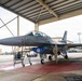 An F-16 assigned to the District of Columbia Air National Guard is prepared for a familiarity flight with Secretary of the Army, Hon. Dan Driscoll