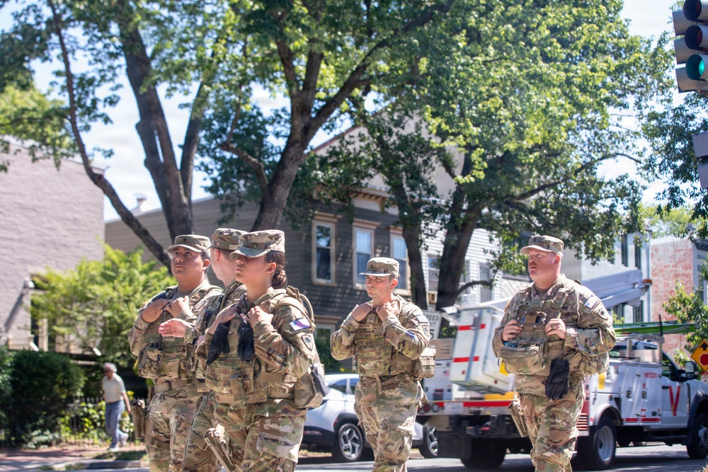 South Carolina National Guard Soldiers Patrols Areas Around Washington, D.C.