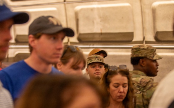 South Carolina National Guard Soldiers Patrols Areas Around Washington, D.C.