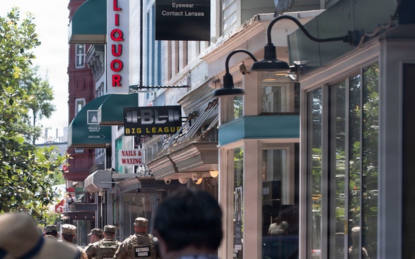 South Carolina National Guard Soldiers Patrols Areas Around Washington, D.C.