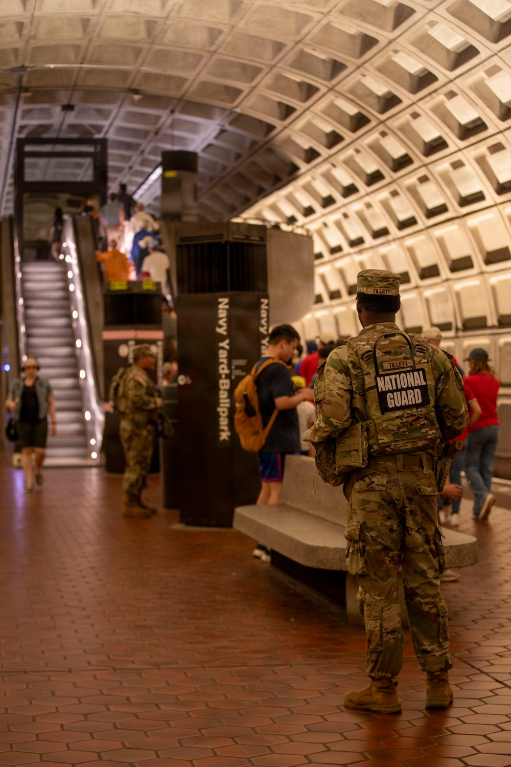 South Carolina National Guard Soldiers Patrols Areas Around Washington, D.C.