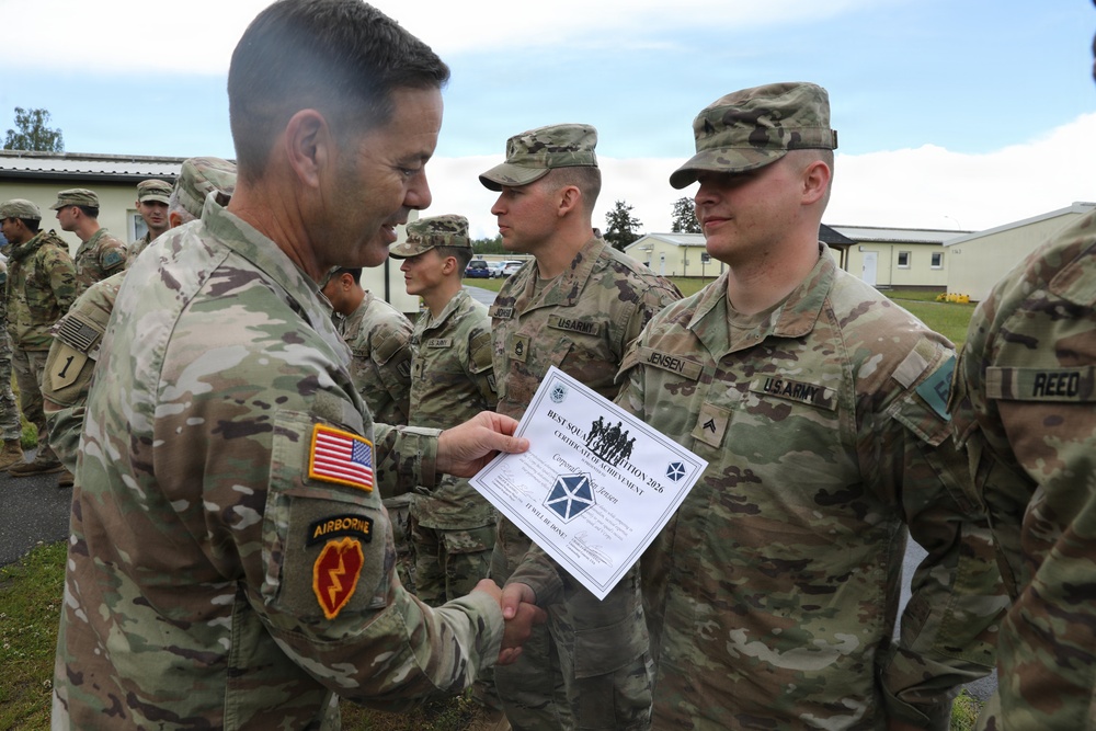 V Corps Best Squad Competition Ceremony