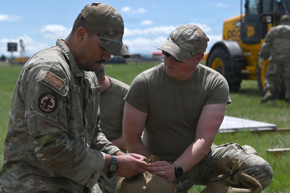 Combat Readiness Inspection Sandbag Party