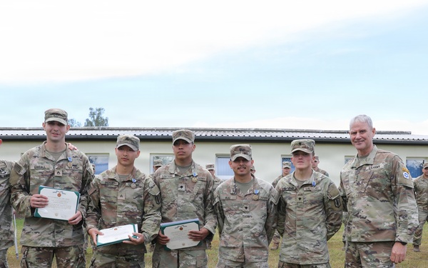 V Corps Best Squad Competition Ceremony