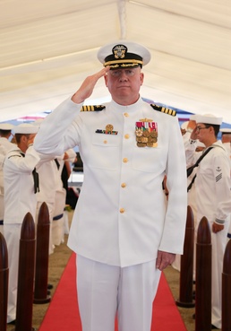 COMMANDER, NAVAL SURFACE GROUP HOLDS CHANGE OF COMMAND