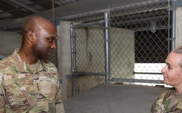 Lt Gen Bell tours JBSA Lackland MWD and Defender training units