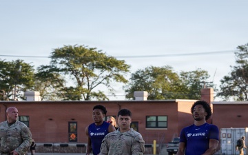 Kansas State University Football Team Visits Fort Riley