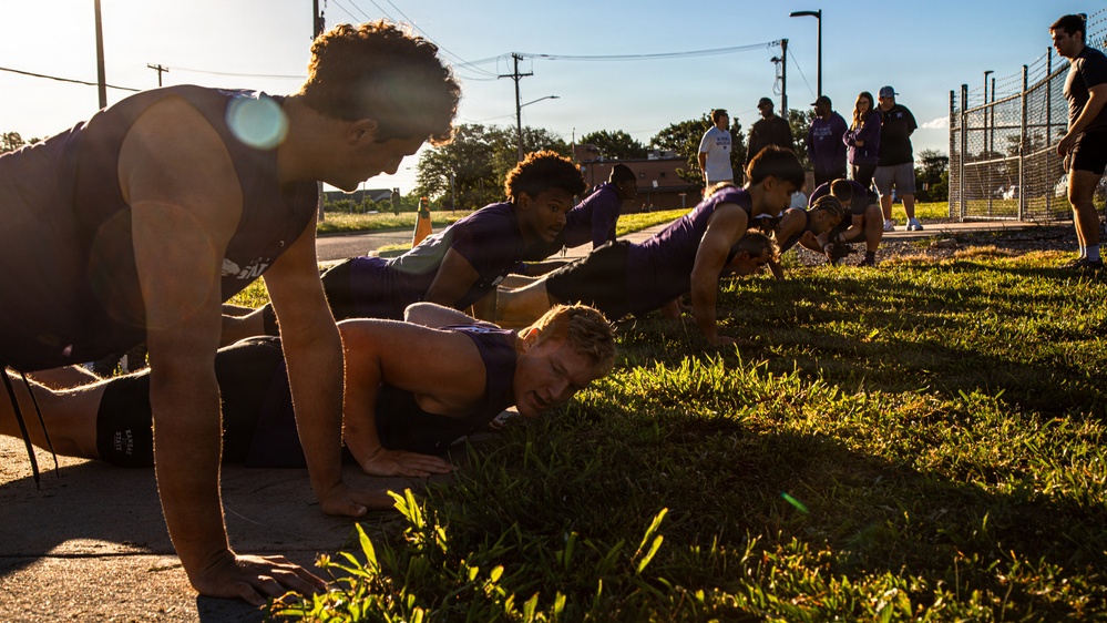 Kansas State University Football Team Visits Fort Riley
