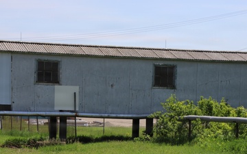 Exterior of 155MM round production line at Iowa Army Ammunition Plant.