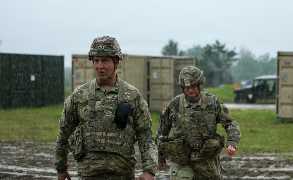 Generals, Distinguished Guests, and International Partners Tour Field Hospital During Operation Sentinel Justice