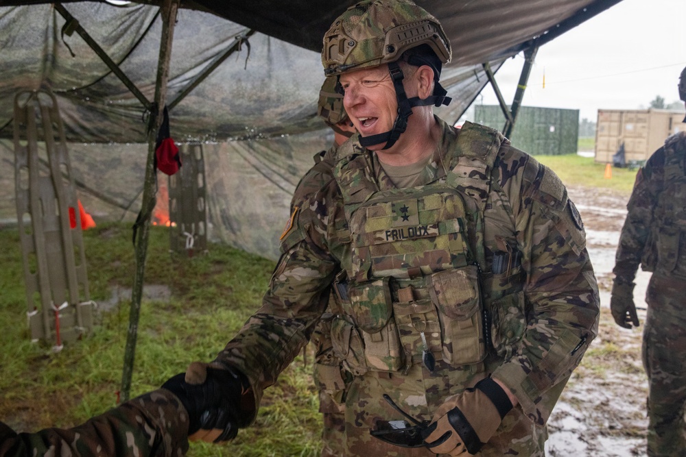 Leadership Visits 18th Field Hospital