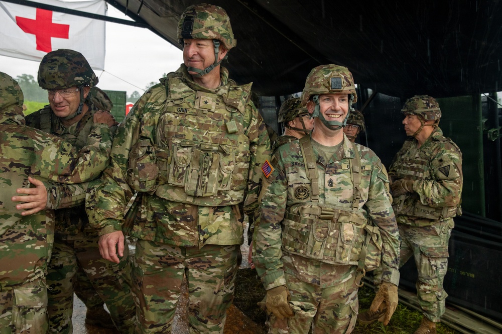 Leadership Visits 18th Field Hospital