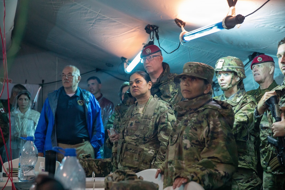 Leadership Visits 18th Field Hospital