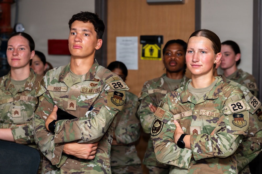 U.S. Air Force Academy cadets tour military working dog facility at Chapman Training Annex