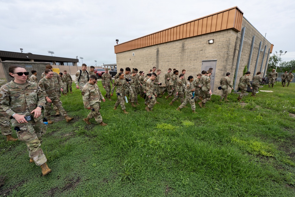 U.S. Air Force Academy cadets tour military working dog facility at Chapman Training Annex