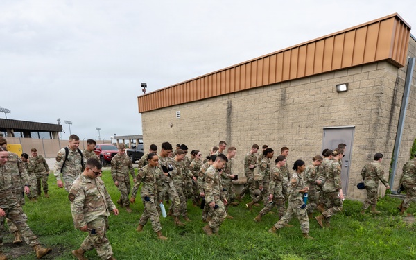 U.S. Air Force Academy cadets tour military working dog facility at Chapman Training Annex