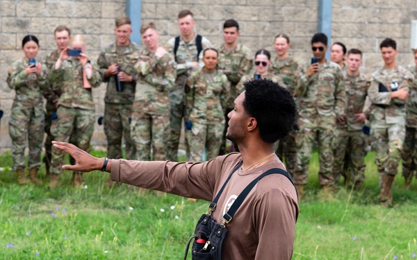 U.S. Air Force Academy cadets tour military working dog facility at Chapman Training Annex