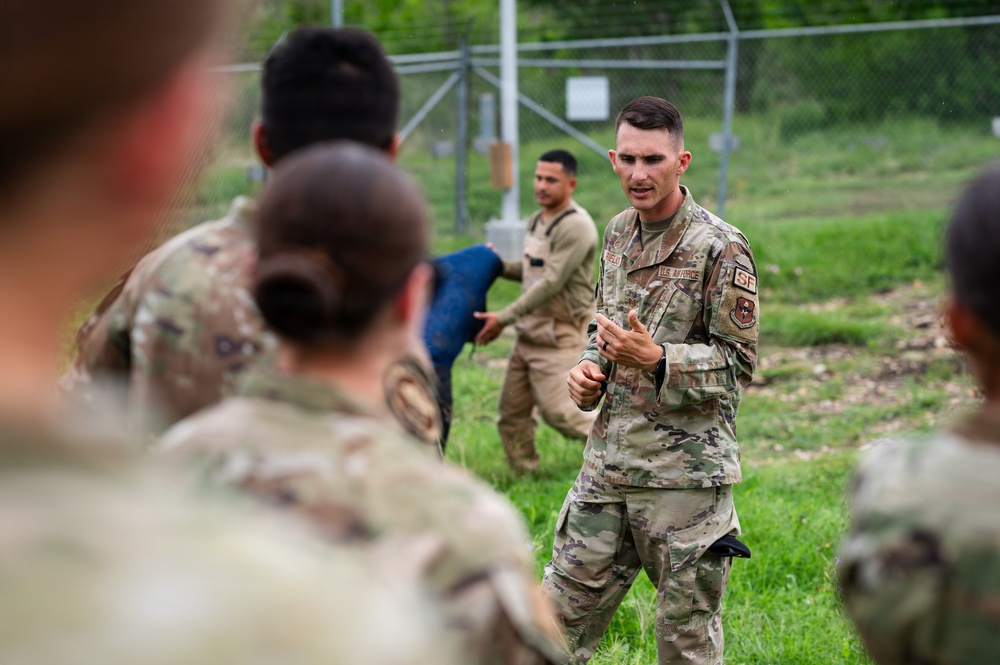 U.S. Air Force Academy cadets tour military working dog facility at Chapman Training Annex