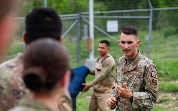 U.S. Air Force Academy cadets tour military working dog facility at Chapman Training Annex