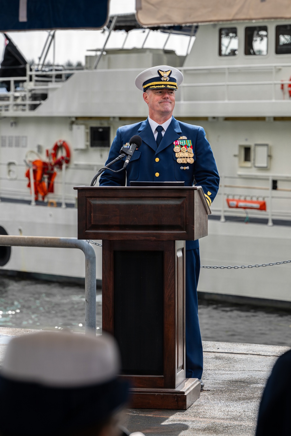 Coast Guard Cutter John Witherspoon conducts change of command ceremony