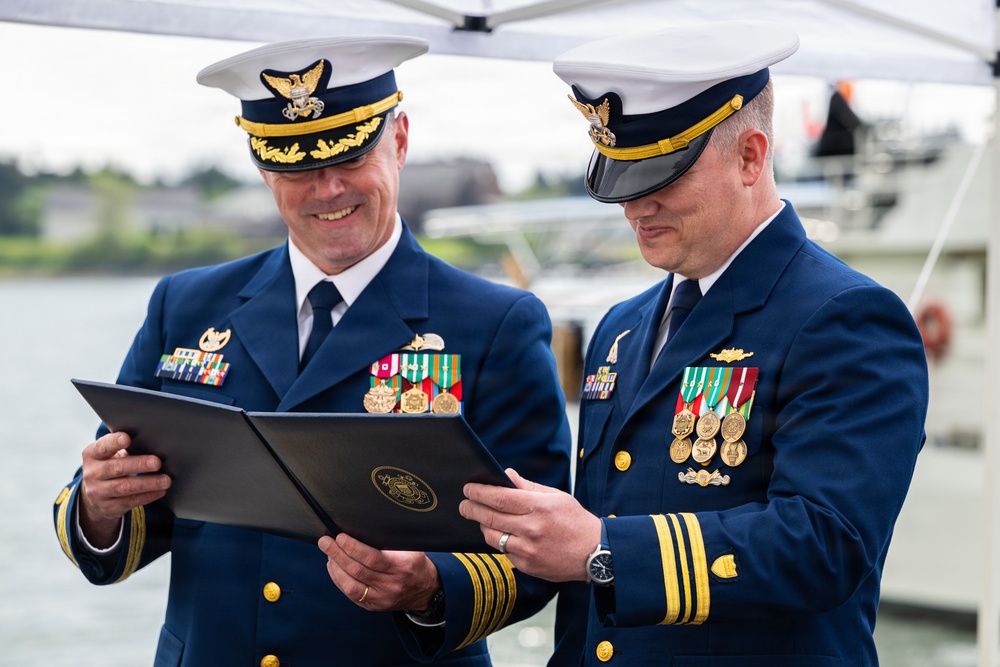 Coast Guard Cutter John Witherspoon conducts change of command ceremony