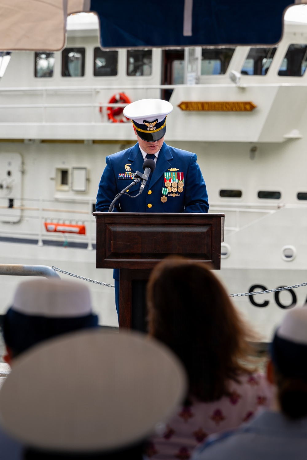 Coast Guard Cutter John Witherspoon conducts change of command ceremony