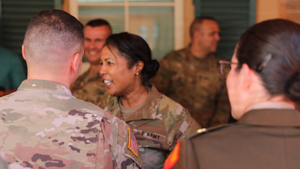 1st Mission Support Command Hosts Maj. Gen. Patricia Wallace During June 16 Visit