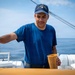 U.S. Coast Guard Academy cadets beautify the decks of the Cutter Eagle (WIX-327)