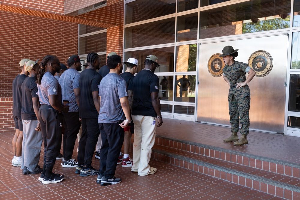 Atlanta Falcons Visit Marine Corps Recruit Depot Parris Island