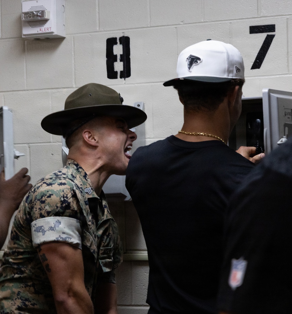 Atlanta Falcons Visit Marine Corps Recruit Depot Parris Island
