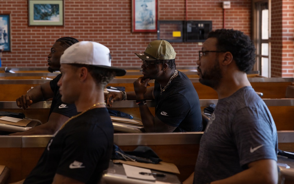 Atlanta Falcons Visit Marine Corps Recruit Depot Parris Island