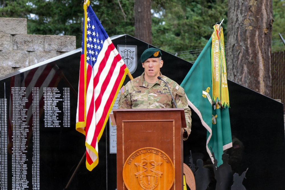 1st Special Forces Group (Airborne) Command Chief Warrant Officer Assumes Responsibilities