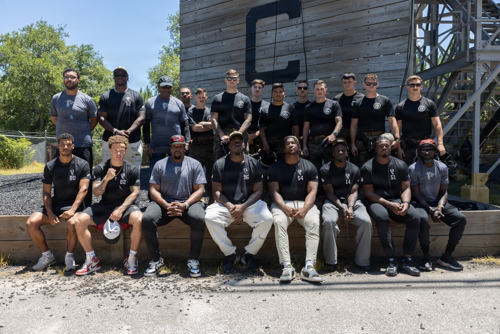 Atlanta Falcons Visit Marine Corps Recruit Depot Parris Island