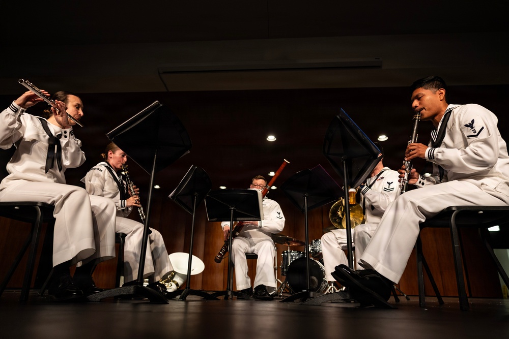 Navy Band Northwest Performs at Bellevue East High School During Omaha Navy Week