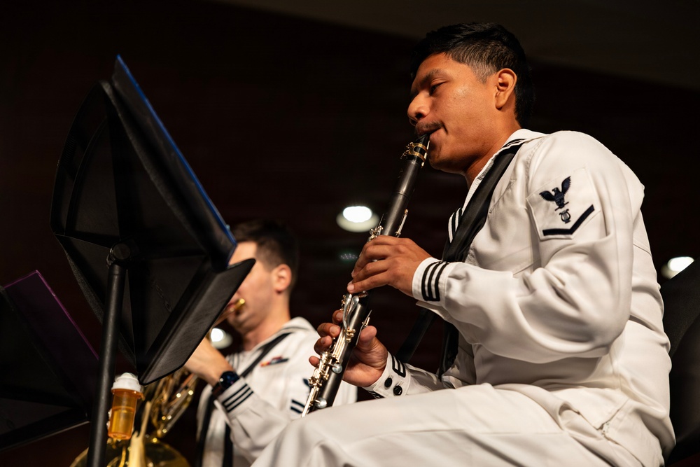 Navy Band Northwest Performs at Bellevue East High School During Omaha Navy Week