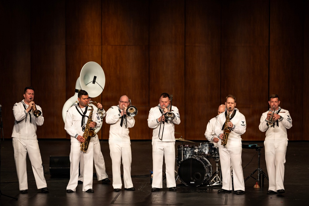 Navy Band Northwest Performs at Bellevue East High School During Omaha Navy Week