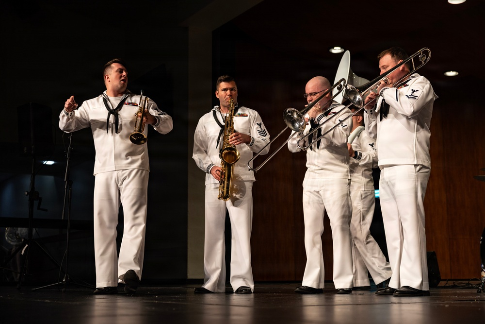 Navy Band Northwest Performs at Bellevue East High School During Omaha Navy Week