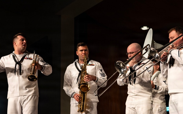 Navy Band Northwest Performs at Bellevue East High School During Omaha Navy Week