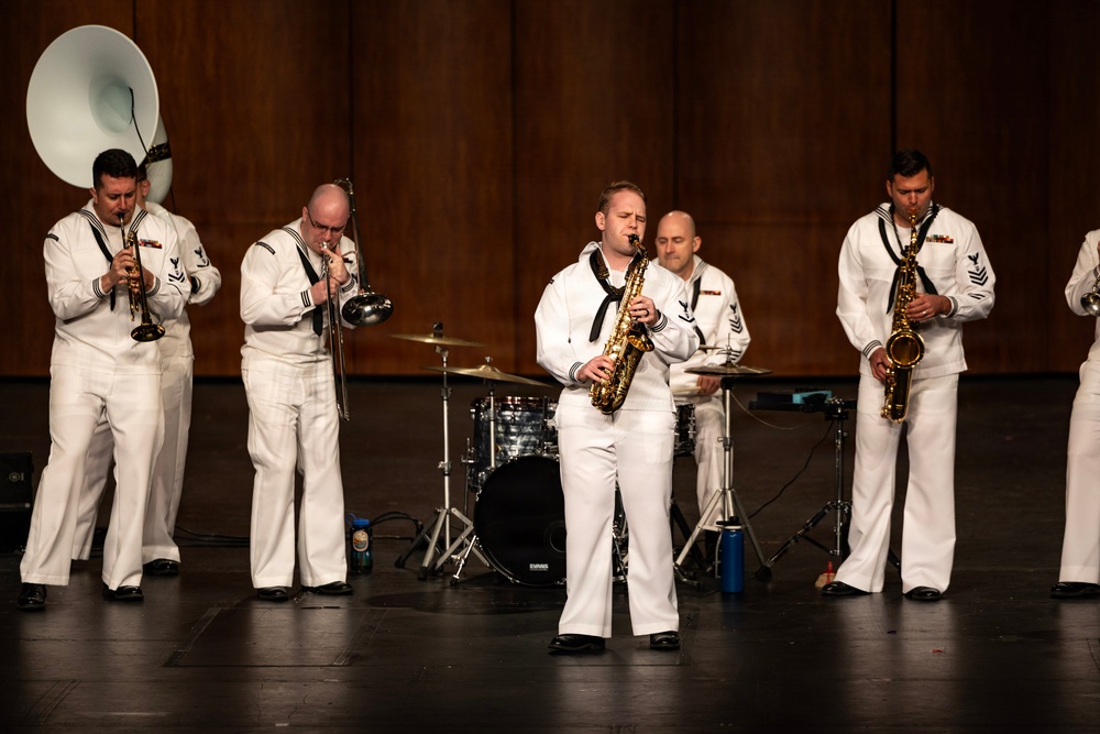 Navy Band Northwest Performs at Bellevue East High School During Omaha Navy Week