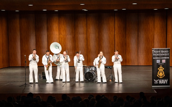 Navy Band Northwest Performs at Bellevue East High School During Omaha Navy Week