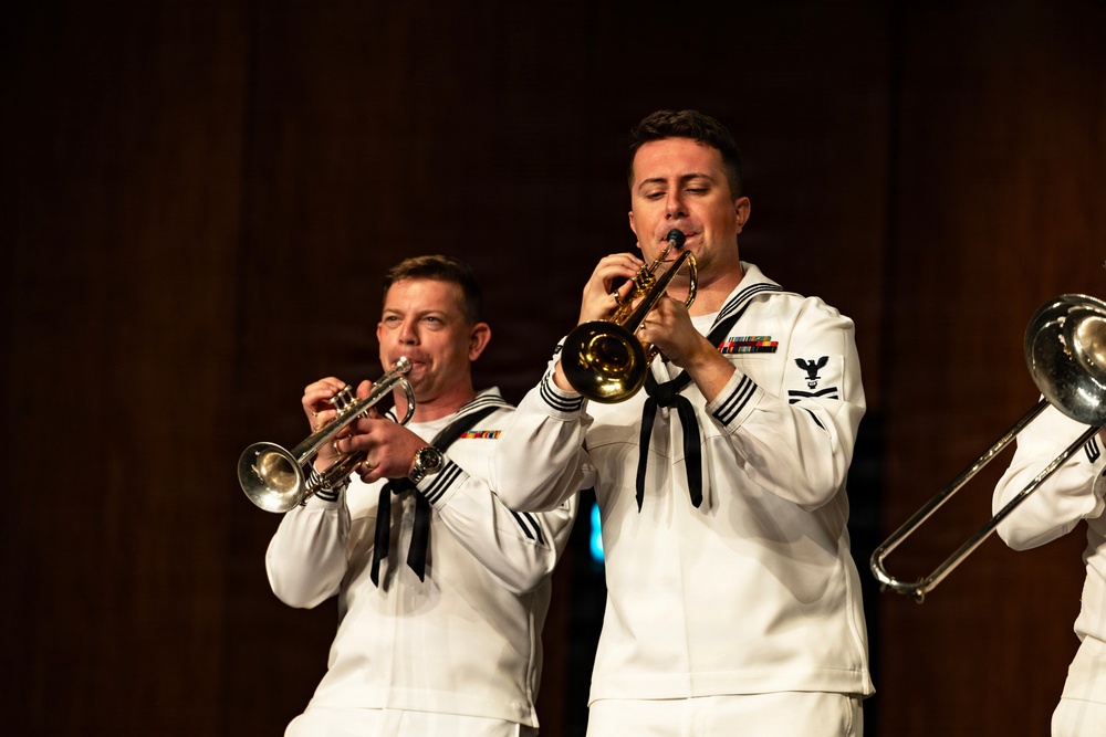 Navy Band Northwest Performs at Bellevue East High School During Omaha Navy Week